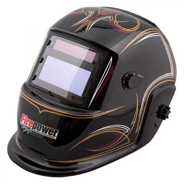 Firepower® - "Pinstripes" Print Solar Auto-Darkening Welding Helmet