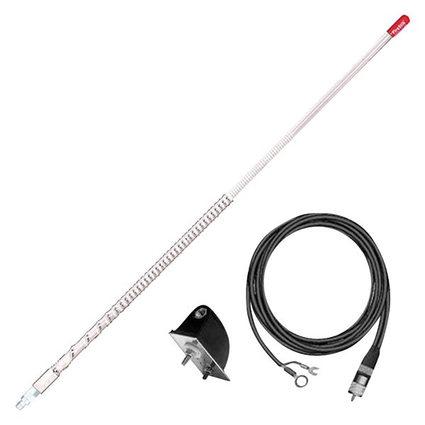 FireStik® - Firefly™ 4' White No-Ground Plane CB Antenna Kit