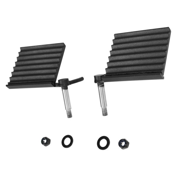 Fishbone Offroad® - Gloss Black Powder Coat Steel Foot Peg Set