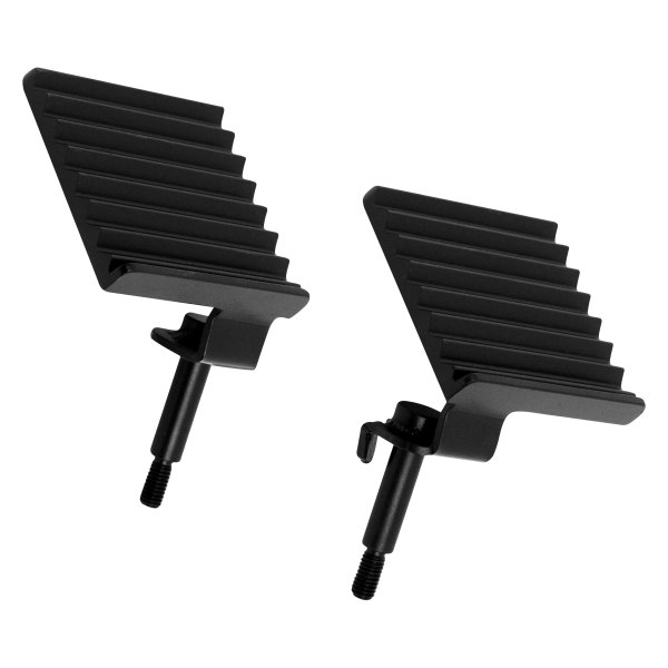 Fishbone Offroad® - Gloss Black Powder Coat Steel Foot Peg Set