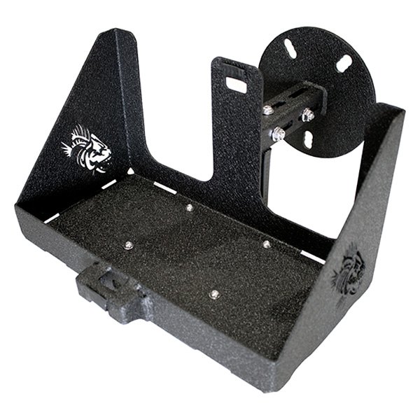 Fishbone Offroad® - Black Powder Coat Spare Tire Jerry Can Mount