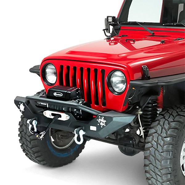 Fishbone Offroad® - Jeep Wrangler 1997 Full Width Black Front Winch HD