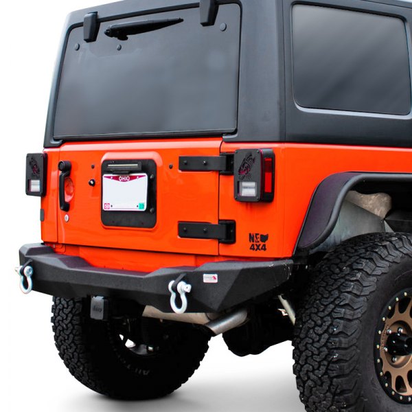 Fishbone Offroad® - Mako Full Width Rear HD Black Powder Coat Bumper