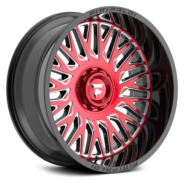 FITTIPALDI OFF-ROAD® - FA07MBRM Gloss Black with Machined Face and Red Tint
