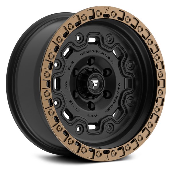 FITTIPALDI OFF-ROAD® - FT100BZ Satin Black with Bronze Ring