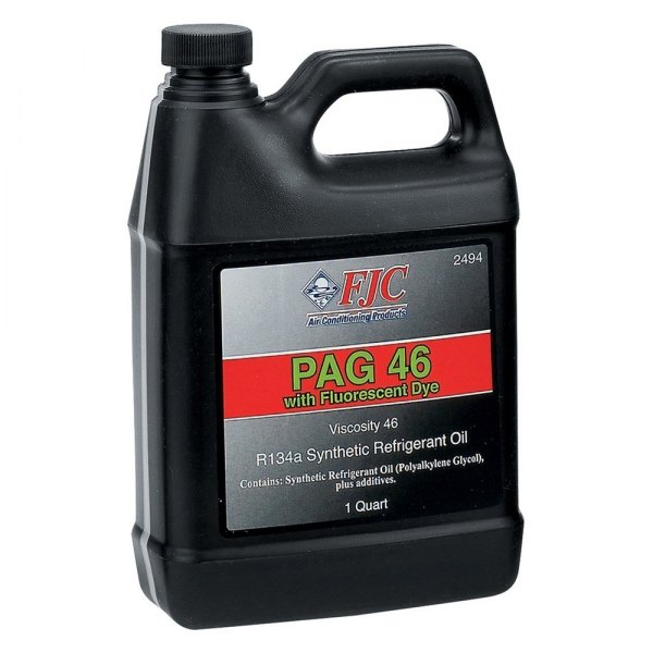 FJC® - PAG-46 R134a Synthetic Refrigerant Oil with Fluorescent Leak Detection Dye, 1 Quart