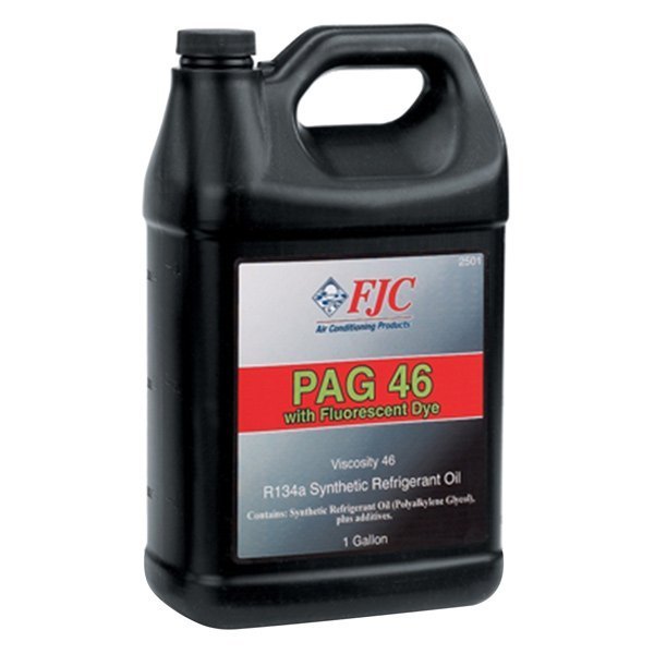FJC® - PAG-46 R134a Synthetic Refrigerant Oil with Fluorescent Leak Detection Dye, 1 Gallon