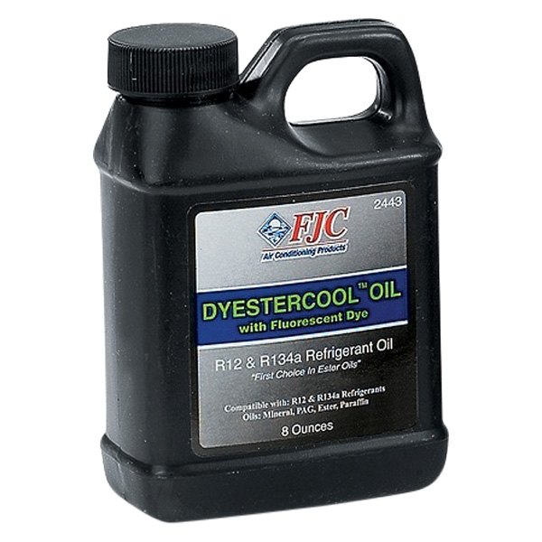 FJC® - DyEstercool™ R12 & R134a Refrigerant Oil with Fluorescent Leak Detection Dye, 8 oz