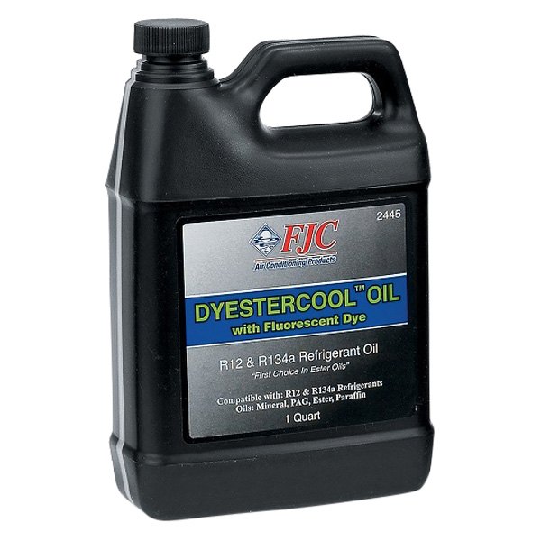 FJC® - DyEstercool™ R12 & R134a Refrigerant Oil with Fluorescent Leak Detection Dye, 1 Quart