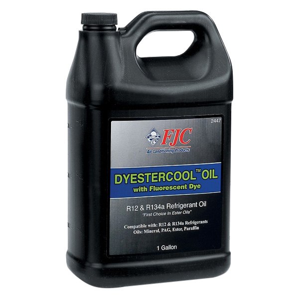 FJC® - DyEstercool™ R12 & R134a Refrigerant Oil with Fluorescent Leak Detection Dye, 1 Gallon