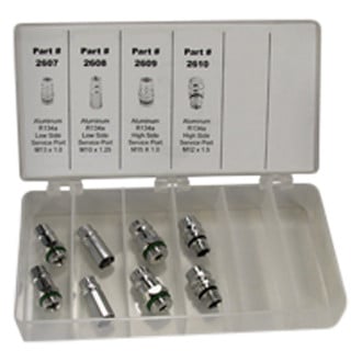 FJC® - 8-Piece R-134a Service Port Adapter Assortment
