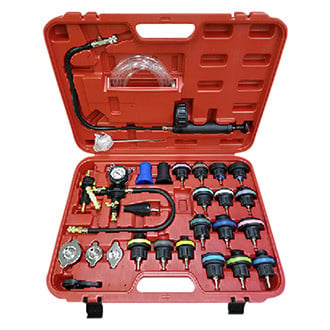 FJC® - Deluxe Radiator and Radiator Cap Pressure Test Kit with Air Lift