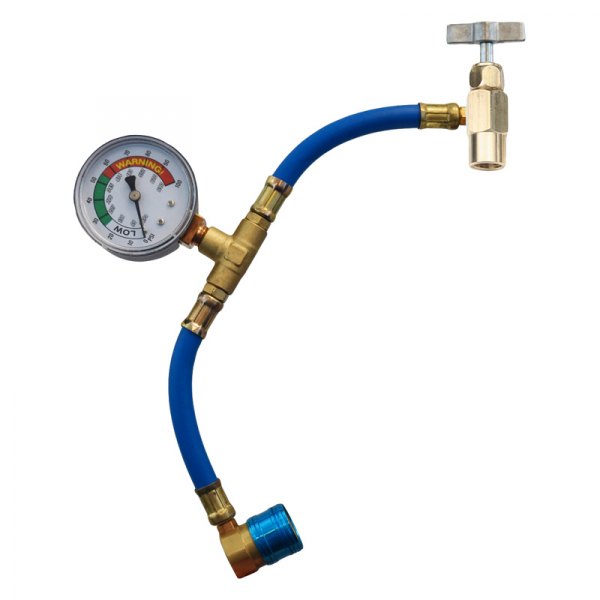 FJC® - R-134a U-Charge Hose with Gauge for Self-Sealing Valve Cans