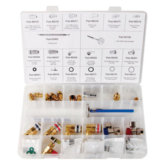 FJC® - 49-Piece R-134a Coupler and Fitting Assortment