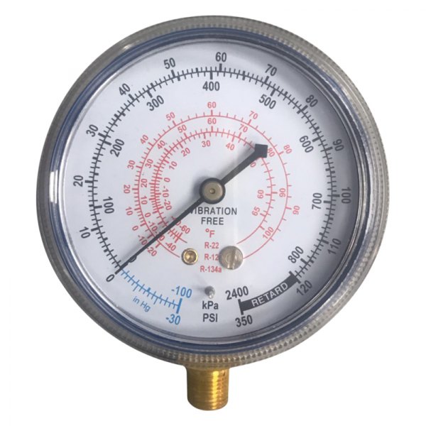 FJC® - 2-1/2" Blue R-12 Low Side Replacement Gauge