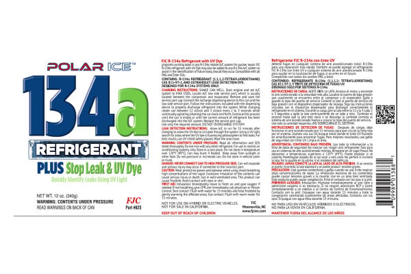 FJC® 623 - R134a Refrigerant with Fluorescent Leak Detection Dye