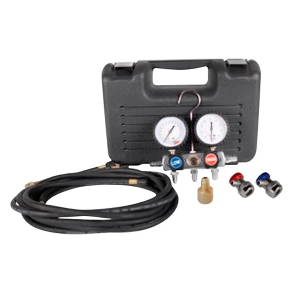 FJC® - Professional Series Aluminum R-12, R-134a Dual Manifold Gauge Set with 72" Hoses