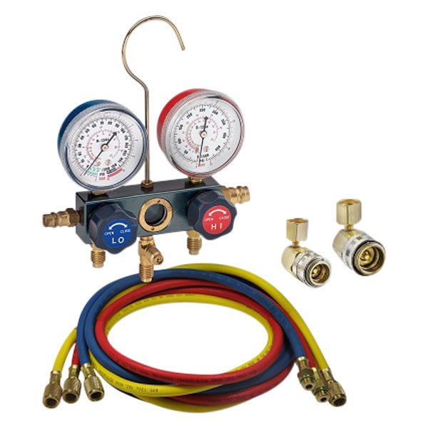 FJC® - Aluminum R-134a Manifold Gauge Set with 72" Hoses and Quick Couplers