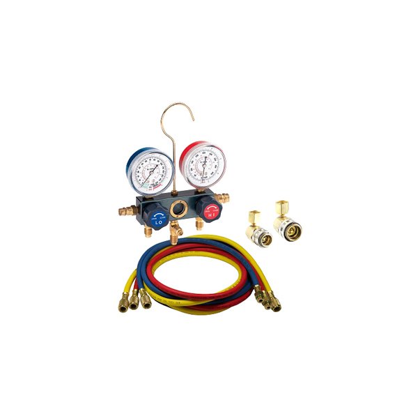 FJC® - Aluminum R-134a Manifold Gauge Set with 72" Hoses and Quick Couplers