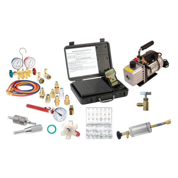 FJC® - 3 CFM Vacuum Pump, Gauge Set, Electronic Scale and Installer Assortment