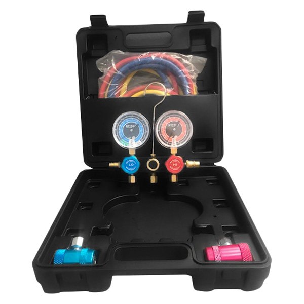 FJC® - R-1234yf Manifold Gauge Set with Thermometer
