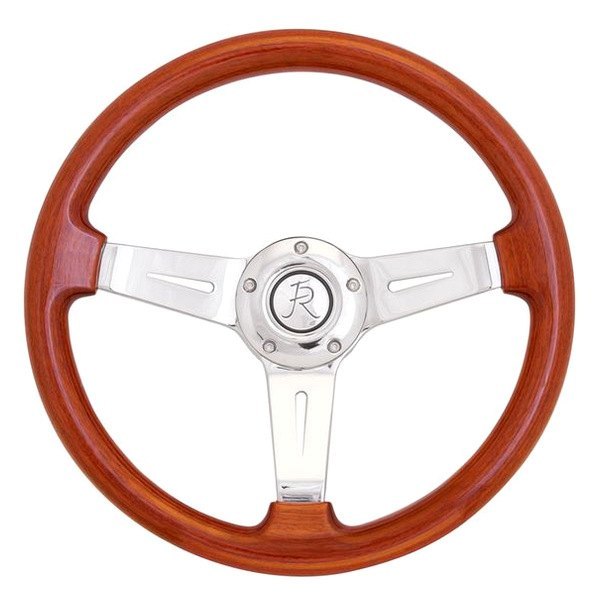 Flaming River® - Mahogany Wood Steering Wheel