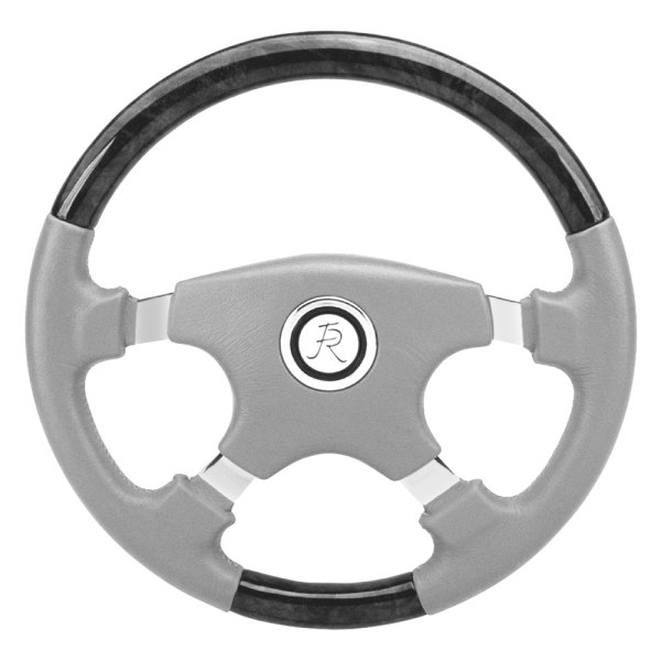 Flaming River® - Wood Steering Wheel with Taupe Finish