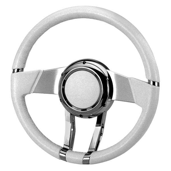 Flaming River® - Steering Wheel with White Grip