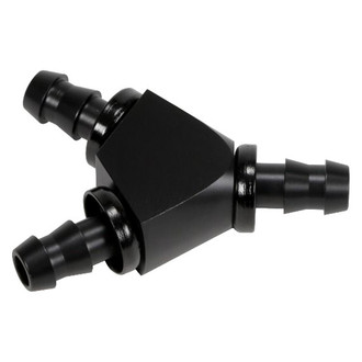 Fleece Performance Engineering® - 3/8" Black Anodized Aluminum Y Barbed Fitting
