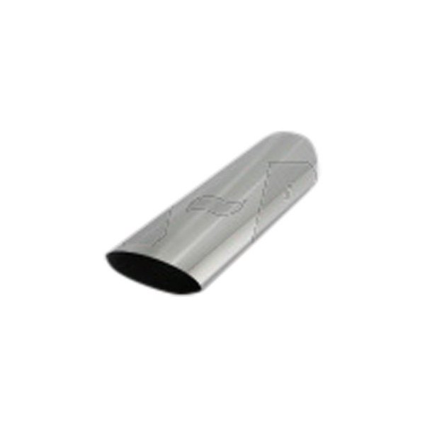 Flo-Pro® - 304 SS Round 45 Degree Non-Rolled Edge Angle Cut Polished Exhaust Tip