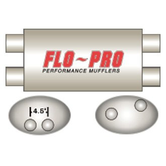 Flo-Pro® - Aluminized Steel Oval Gray Exhaust Muffler