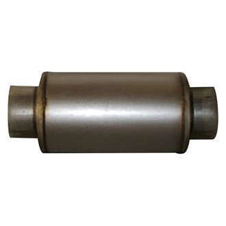 Flo-Pro® - Diesel Fiberglass Packed Round Exhaust Muffler (5" Center ID, 5" Center OD)