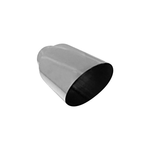 Flo-Pro® - 304 SS Round 45 Degree Angle Cut Black Coated Exhaust Tip