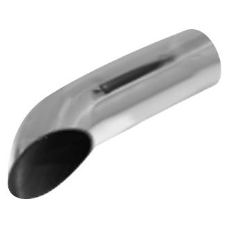 Flo-Pro® - 304 SS Turndown Weld-On Polished Exhaust Tip (3" Inlet, 3" Outlet, 15" Length)