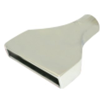 Flo-Pro® - 304 SS Camaro Style Rectangular Angle Cut Weld-On Polished Exhaust Tip (2.5" Inlet, 10" Length)