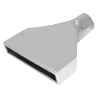 Flo-Pro® - 304 SS Camaro Style Rectangular Straight Cut Weld-On Polished Exhaust Tip (2.5" Inlet, 10" Length)