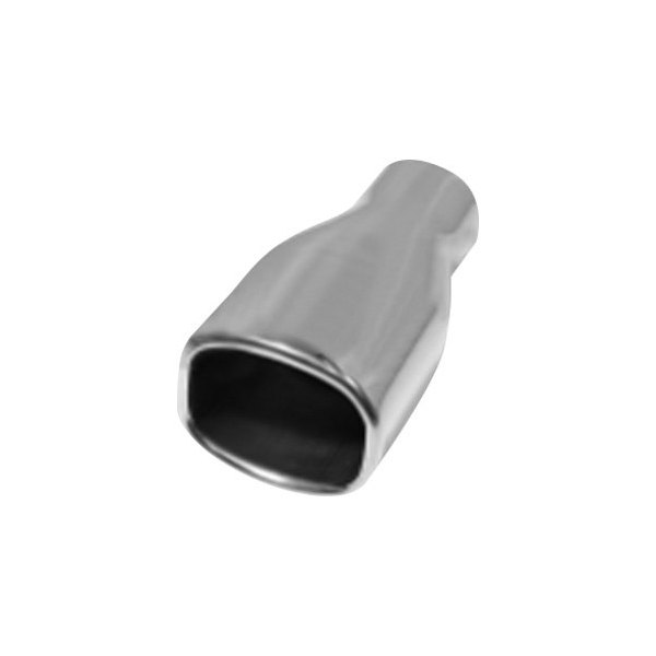 Flo-Pro® - 304 SS Square Angle Cut Double-Wall Polished Exhaust Tip