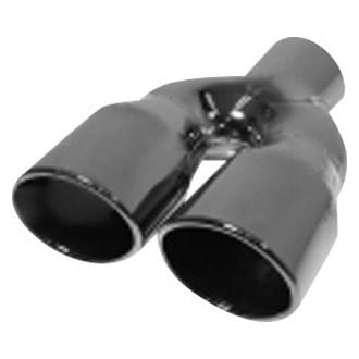 Flo-Pro® - 304 SS Round Angle Cut Weld-On Dual Exhaust Tip