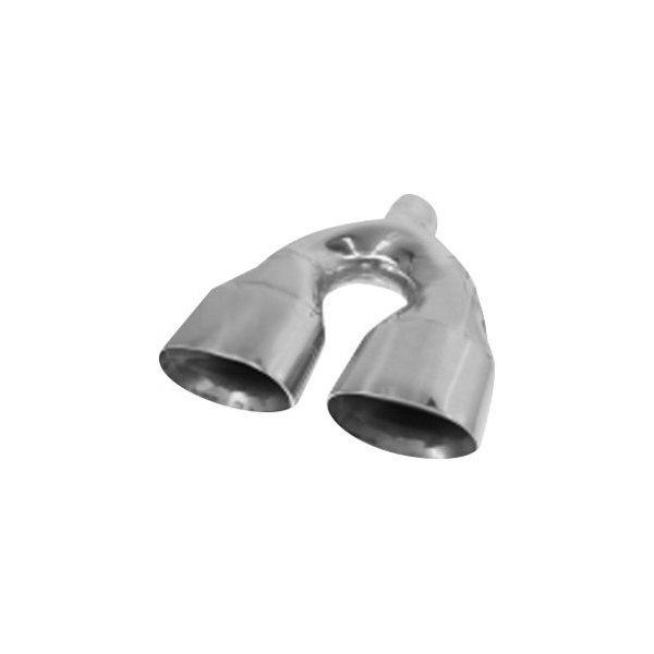 Flo-Pro® - 304 SS Round Angle Cut Dual Polished Exhaust Tip