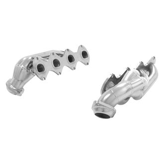 Flowmaster® - Scavenger Series Elite Block Hugger Style Stainless Steel Silver Ceramic Coated Short Tube Exhaust Headers