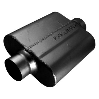Flowmaster® - 40 Series Delta Force™ 409 SS Oval 2-Chamber Race Black Exhaust Muffler