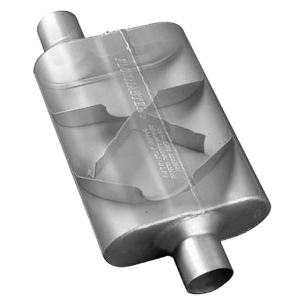 FLOWMASTER 40マフラー本体 Flowmaster® - 40 Series Oval Black Exhaust Muffler