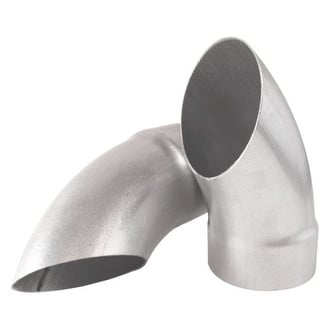 Flowmaster® - Scavenger Series Aluminized Steel Turndown Clamp-On Gray Exhaust Tips