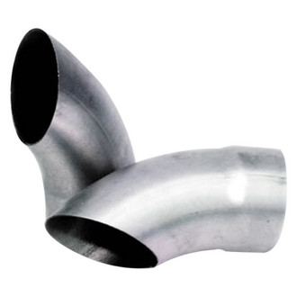 Flowmaster® - Scavenger Series Aluminized Steel Turndown Clamp-On Gray Exhaust Tips (3.5" Inlet, 3.5" Outlet, 7.5" Length)
