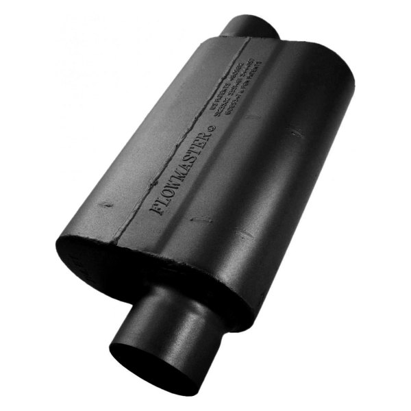 Flowmaster® - Aluminized Steel Oval Black Exhaust Resonator
