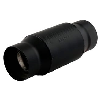 Flowmaster® - Outlaw™ Aluminized Steel Round Race Black Exhaust Muffler (4" Center ID, 4" Center OD, 7" Length)