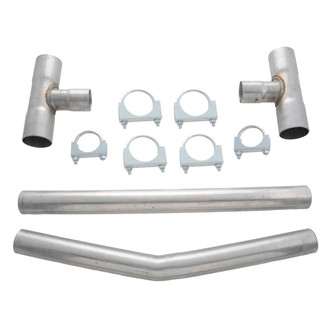Flowmaster® - Aluminized Steel Gray Balance H-Pipe Kit (2.5" Diameter)