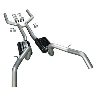 Flowmaster® - American Thunder™ Aluminized Steel Header-Back Exhaust System with Split Rear Exit