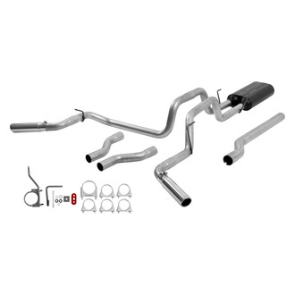 Flowmaster® - American Thunder™ Aluminized Steel Cat-Back Exhaust System with Split Rear/Side Exit