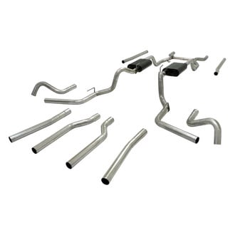 Flowmaster® - American Thunder™ Aluminized Steel Header-Back Exhaust System with Split Rear/Side Exit